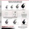 Service Caster 8 Inch Kingpinless Polyolefin Wheel Caster Swivel Locks 2 Brakes SCC, 4PK SCC-KP30S820-POR-SLB-BSL-2-BSL-2 - alternate 3